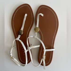 Ralph Lauren White Sandals size 6